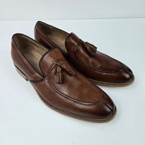 Stacy Adams Donovan Moc Toe Drop Tassel Loafer Cognac US Men's SIZE : 10M